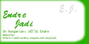 endre jadi business card